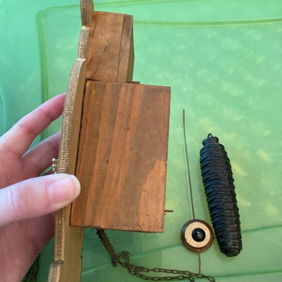 Vintage Owl Wall Clock made in Western Germany - Picture 5 of 6